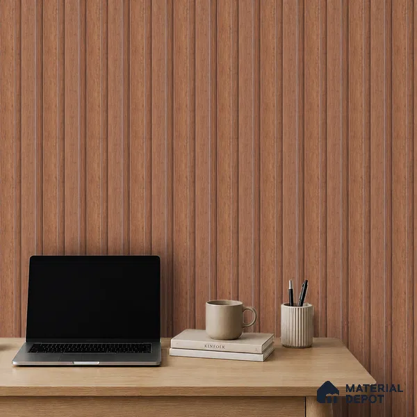 Wooden Look PN 07700 9.1 ft x 4.9 inch Charcoal Panel - 12 mm | Suitable for Living Room, Bedroom & TV Cabinet | Width is Subjected to 5% Variation