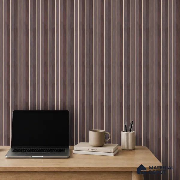 Wooden Look PN 07706 9.1 ft x 4.9 inch Charcoal Panel - 12 mm | Suitable for Living Room, Bedroom & TV Cabinet | Width is Subjected to 5% Variation