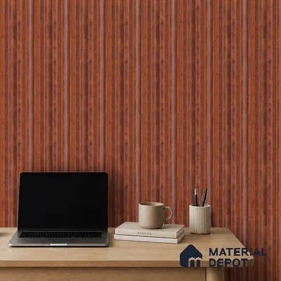 Wooden Look PN 07711 9.1 ft x 4.9 inch Charcoal Panel - 12 mm | Suitable for Living Room, Bedroom & TV Cabinet | Width is Subjected to 5% Variation