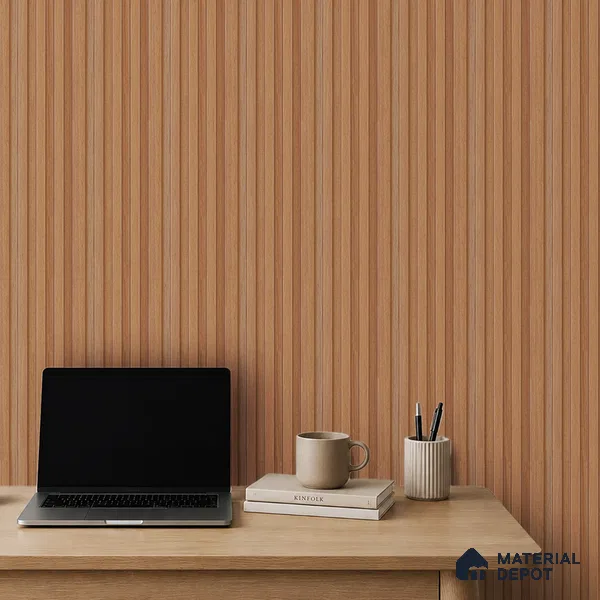 Wooden Look PN 07712 9.1 ft x 4.9 inch Charcoal Panel - 12 mm | Suitable for Living Room, Bedroom & TV Cabinet | Width is Subjected to 5% Variation