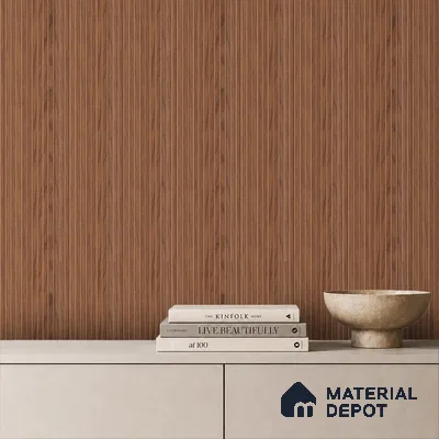 Wooden Look PN 07792 8 ft x 7.8 inch Charcoal Panel - 6 mm | Suitable for Living Room, Bedroom & Office | Width is Subjected to 5% Variation
