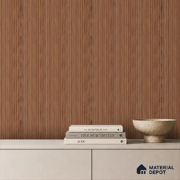 Wooden Look PN 07792 8 ft x 7.8 inch Charcoal Panel - 6 mm | Suitable for Living Room, Bedroom & Office | Width is Subjected to 5% Variation
