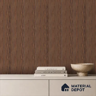 Wooden Look PN 07795 8 ft x 7.8 inch Charcoal Panel - 6 mm | Suitable for Living Room, Bedroom & Office | Width is Subjected to 5% Variation