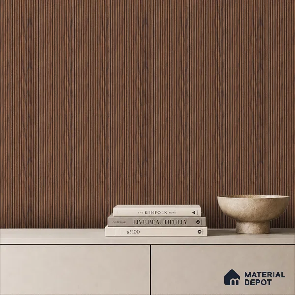 Wooden Look PN 07795 8 ft x 7.8 inch Charcoal Panel - 6 mm | Suitable for Living Room, Bedroom & Office | Width is Subjected to 5% Variation