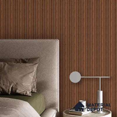Wooden Look PN 07870 9.5 ft x 4.9 inch Charcoal Panel - 11 mm | Suitable for Feature Wall, Living Room & Bedroom | Width is Subjected to 5% Variation