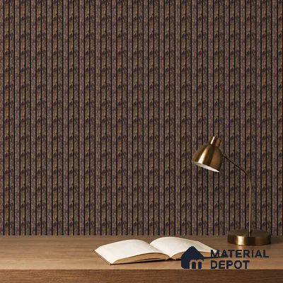 Brown Wooden Louver PN 05276 8 ft x 4.9 inch Charcoal Panel - 11 mm | Suitable for Feature Wall, TV Unit & Living Room | Width is Subjected to 5% Variation