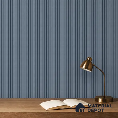 Grey Plain Colour Louver PN 05280 8 ft x 4.9 inch Charcoal Panel - 11 mm | Suitable for Feature Wall, TV Unit & Living Room | Width is Subjected to 5% Variation