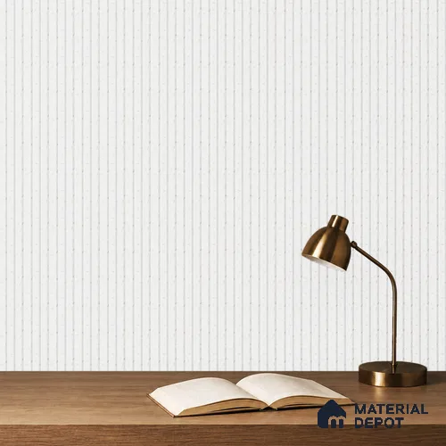 White Marble Louver PN 05281 8 ft x 4.9 inch Charcoal Panel - 11 mm | Suitable for Feature Wall, TV Unit & Living Room | Width is Subjected to 5% Variation