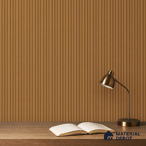 Brown Wooden Louver PN 05282 8 ft x 4.9 inch Charcoal Panel - 11 mm | Suitable for Feature Wall, TV Unit & Living Room | Width is Subjected to 5% Variation