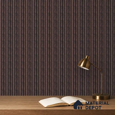 Wenge Wooden Louver PN 05283 8 ft x 4.9 inch Charcoal Panel - 11 mm | Suitable for Feature Wall, TV Unit & Living Room | Width is Subjected to 5% Variation