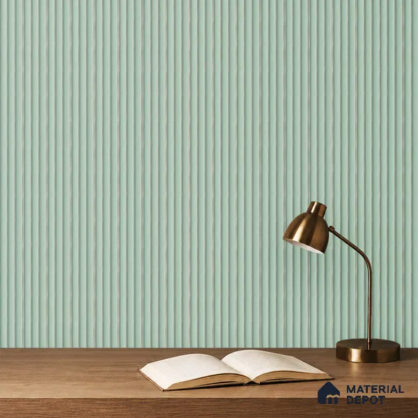 Blue Plain Colour Louver PN 05295 8 ft x 4.9 inch Charcoal Panel - 12 mm | Suitable for Feature Wall, TV Unit & Living Room | Width is Subjected to 5% Variation