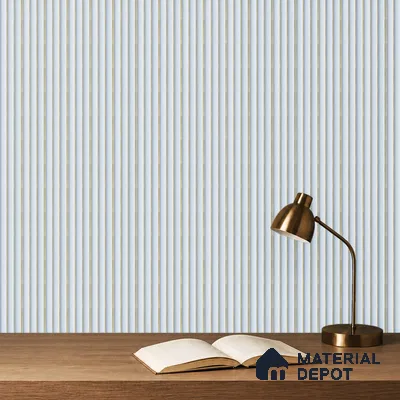 White Plain Colour Louver PN 05298 8 ft x 4.9 inch Charcoal Panel - 12 mm | Suitable for Feature Wall, TV Unit & Living Room | Width is Subjected to 5% Variation