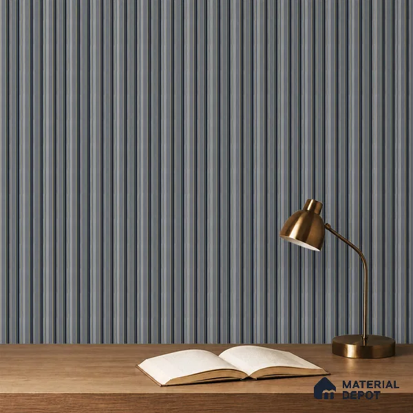 Grey Plain Colour Louver PN 05305 8 ft x 4.9 inch Charcoal Panel - 12 mm | Suitable for Feature Wall, TV Unit & Living Room | Width is Subjected to 5% Variation