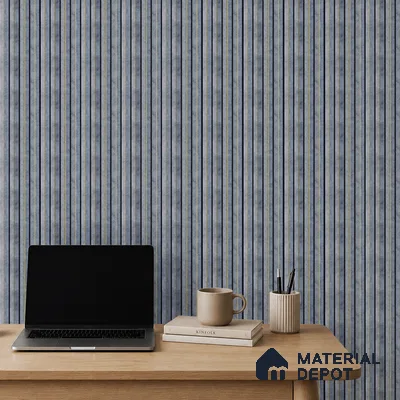 Grey Stone Louver PN 05314 8 ft x 4.7 inch Charcoal Panel - 12 mm | Suitable for Feature Wall, TV Unit & Living Room | Width is Subjected to 5% Variation