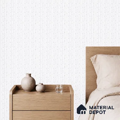 White Patterned Louver PN 05467 8 ft x 5 inch Charcoal Panel - 11 mm | Suitable for Feature Wall, TV Unit & Living Room | Width is Subjected to 5% Variation