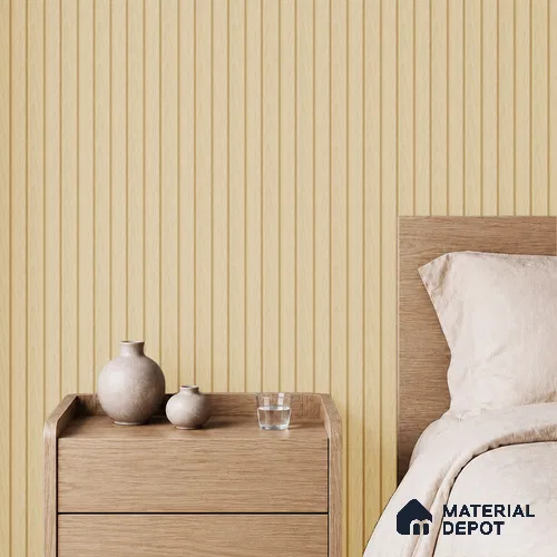 Beige Wooden Louver PN 05478 8 ft x 5 inch Charcoal Panel - 11 mm | Suitable for Feature Wall, TV Unit & Living Room | Width is Subjected to 5% Variation