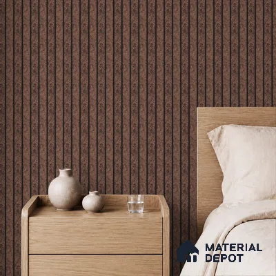 Brown Marble Louver PN 05486 8 ft x 5 inch Charcoal Panel - 11 mm | Suitable for Feature Wall, TV Unit & Living Room | Width is Subjected to 5% Variation