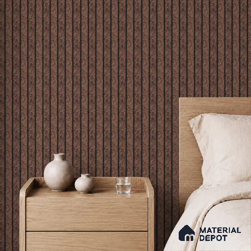 Brown Marble Louver PN 05486 8 ft x 5 inch Charcoal Panel - 11 mm | Suitable for Feature Wall, TV Unit & Living Room | Width is Subjected to 5% Variation