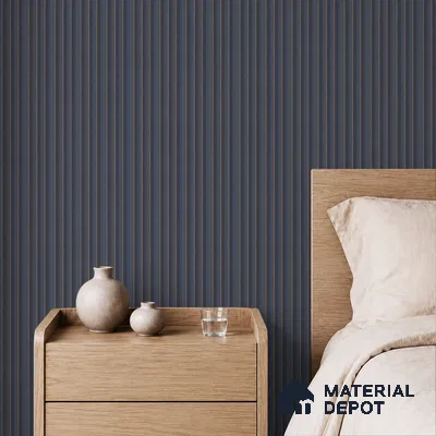 Grey Plain Colour Louver PN 05489 8 ft x 5 inch Charcoal Panel - 11 mm | Suitable for Feature Wall, TV Unit & Living Room | Width is Subjected to 5% Variation