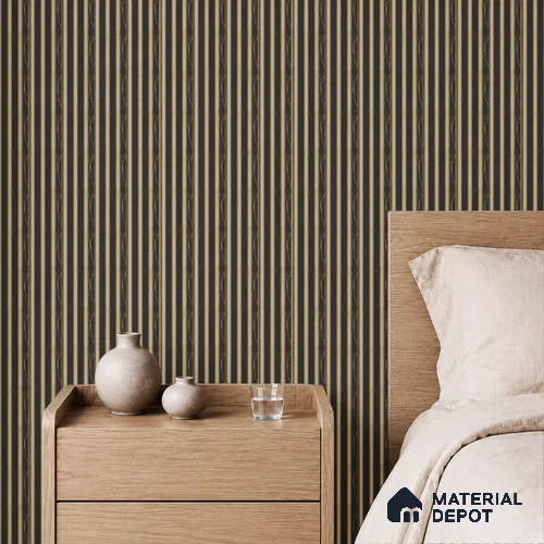 Grey Marble Louver PN 05491 8 ft x 5 inch Charcoal Panel - 11 mm | Suitable for Feature Wall, TV Unit & Living Room | Width is Subjected to 5% Variation