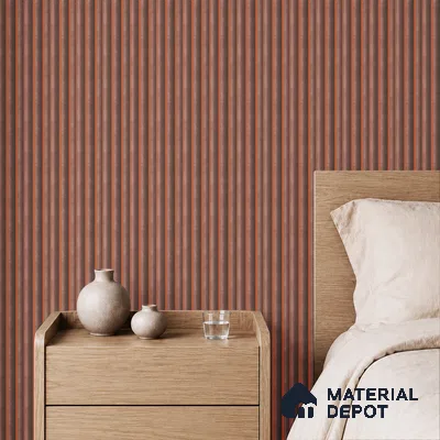 Brown Stone Louver PN 05500 8 ft x 5 inch Charcoal Panel - 11 mm | Suitable for Feature Wall, TV Unit & Living Room | Width is Subjected to 5% Variation