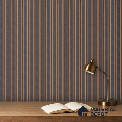 Wooden Look PN 05550 8 ft x 6 inch Charcoal Panel - 7 mm | Suitable for Feature Wall, TV Unit & Living Room | Width is Subjected to 5% Variation