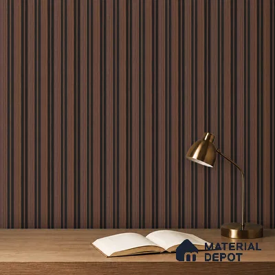 Wooden Look PN 05551 8 ft x 6 inch Charcoal Panel - 7 mm | Suitable for Feature Wall, TV Unit & Living Room | Width is Subjected to 5% Variation