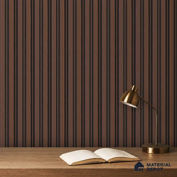 Wooden Look PN 05551 8 ft x 6 inch Charcoal Panel - 7 mm | Suitable for Feature Wall, TV Unit & Living Room | Width is Subjected to 5% Variation