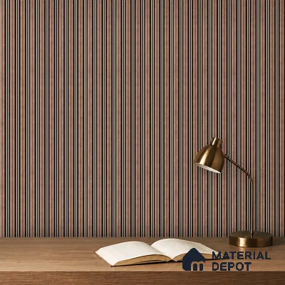 Black Wenge Geometric Look PN 06806 8 ft x 4.9 inch Charcoal Panel - 12 mm | Suitable for Living Room, Bedroom & TV Cabinet | Width is Subjected to 5% Variation