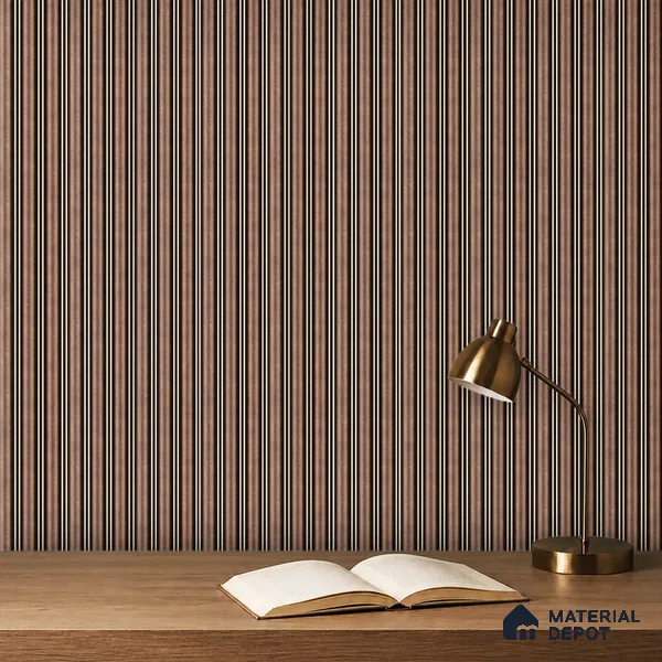 Black Wenge Geometric Look PN 06806 8 ft x 4.9 inch Charcoal Panel - 12 mm | Suitable for Living Room, Bedroom & TV Cabinet | Width is Subjected to 5% Variation