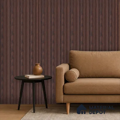 Wooden Look PN 06811 9.2 ft x 4.8 inch Charcoal Panel - 12 mm | Suitable for Living Room, Bedroom & TV Cabinet | Width is Subjected to 5% Variation