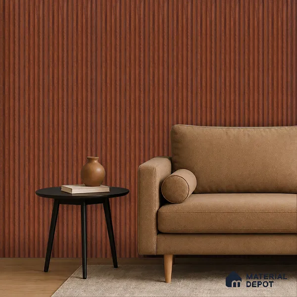 Wooden Look PN 06813 9.2 ft x 4.8 inch Charcoal Panel - 12 mm | Suitable for Living Room, Bedroom & TV Cabinet | Width is Subjected to 5% Variation