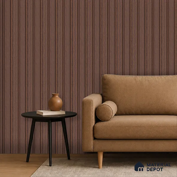 Wooden Look PN 06837 9.2 ft x 4.9 inch Charcoal Panel - 12 mm | Suitable for Living Room, Bedroom & TV Cabinet | Width is Subjected to 5% Variation
