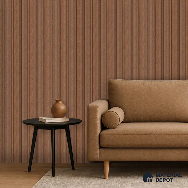 Wooden Look PN 06838 9.2 ft x 4.9 inch Charcoal Panel - 12 mm | Suitable for Living Room, Bedroom & TV Cabinet | Width is Subjected to 5% Variation