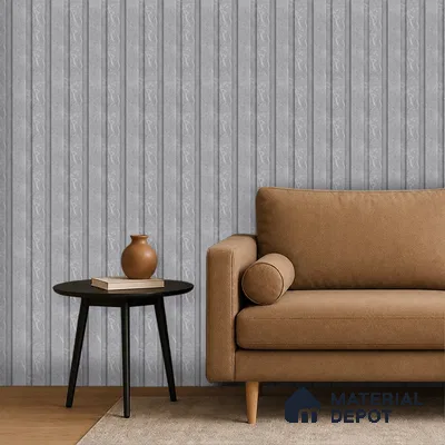 Cloud Grey Marble Look PN 06851 9.2 ft x 4.9 inch Charcoal Panel - 12 mm | Suitable for Living Room, Bedroom & TV Cabinet | Width is Subjected to 5% Variation
