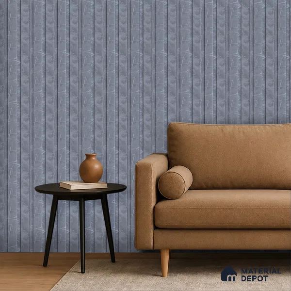 Slate Grey Marble Look PN 06852 9.2 ft x 4.9 inch Charcoal Panel - 12 mm | Suitable for Living Room, Bedroom & TV Cabinet | Width is Subjected to 5% Variation