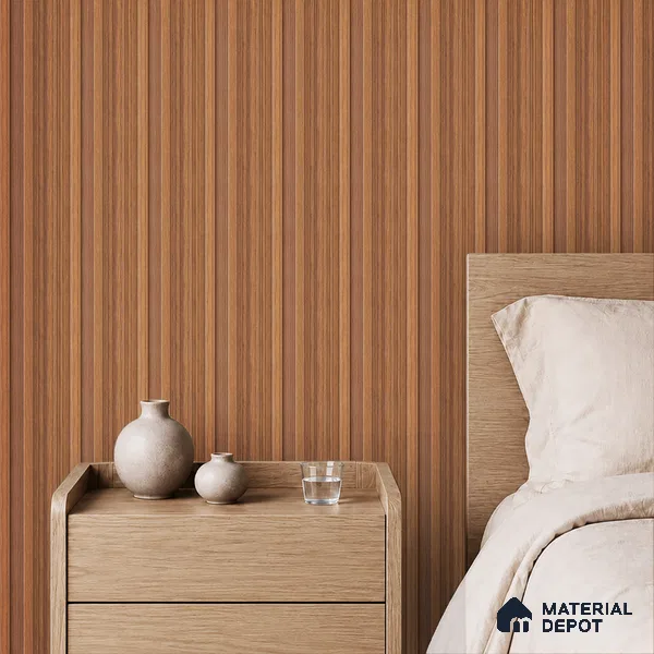 Wooden Look PN 06868 9.2 ft x 6.1 inch Charcoal Panel - 16 mm | Suitable for Living Room, Bedroom & TV Cabinet | Width is Subjected to 5% Variation