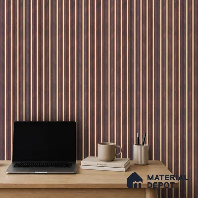 Wooden Look PN 07025 9.5 ft x 7.8 inch Charcoal Panel - 6 mm | Suitable for Feature Wall, TV Unit & Living Room | Width is Subjected to 5% Variation