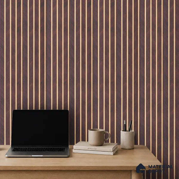 Wooden Look PN 07025 9.5 ft x 7.8 inch Charcoal Panel - 6 mm | Suitable for Feature Wall, TV Unit & Living Room | Width is Subjected to 5% Variation