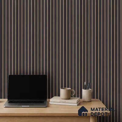 Wenge Brown Patterned Look PN 07044 9.5 ft x 7.8 inch Charcoal Panel - 6 mm | Suitable for Feature Wall, TV Unit & Living Room | Width is Subjected to 5% Variation