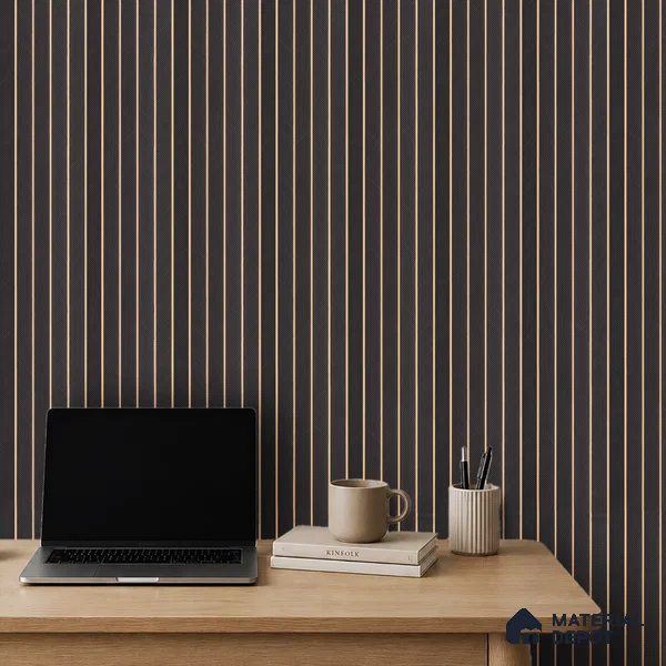 Wenge Brown Patterned Look PN 07044 9.5 ft x 7.8 inch Charcoal Panel - 6 mm | Suitable for Feature Wall, TV Unit & Living Room | Width is Subjected to 5% Variation