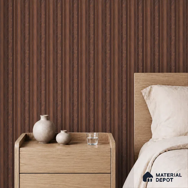 Wooden Look PN 07052 9.5 ft x 4.9 inch Charcoal Panel - 8 mm | Suitable for Feature Wall, TV Unit & Living Room | Width is Subjected to 5% Variation