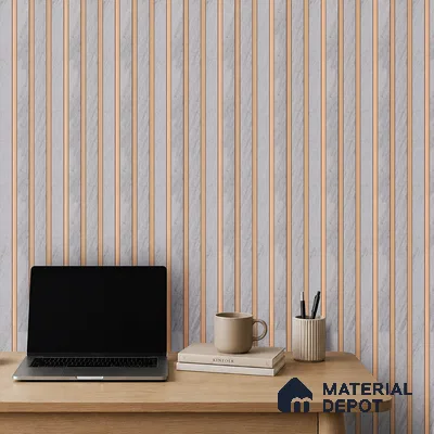 Cloud Grey Stone Look PN 07121 9.5 ft x 6 inch Charcoal Panel - 6 mm | Suitable for Feature Wall, TV Unit & Living Room | Width is Subjected to 5% Variation