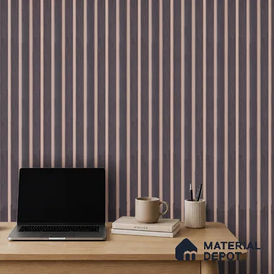 Wooden Look PN 07123 9.5 ft x 6 inch Charcoal Panel - 6 mm | Suitable for Feature Wall, TV Unit & Living Room | Width is Subjected to 5% Variation