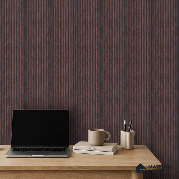 Wooden Look PN 07132 9.5 ft x 6 inch Charcoal Panel - 6 mm | Suitable for Feature Wall, TV Unit & Living Room | Width is Subjected to 5% Variation