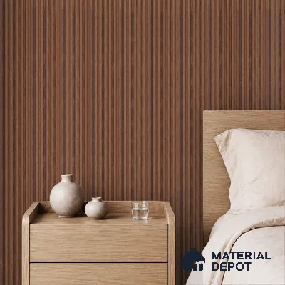 Wooden Look PN 07643 9.5 ft x 4.9 inch Charcoal Panel - 11 mm | Suitable for Feature Wall, Living Room & Bedroom | Width is Subjected to 5% Variation
