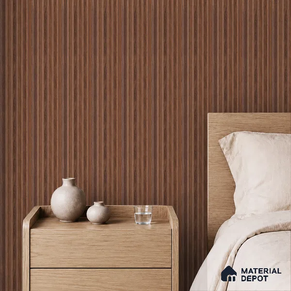 Wooden Look PN 07643 9.5 ft x 4.9 inch Charcoal Panel - 11 mm | Suitable for Feature Wall, Living Room & Bedroom | Width is Subjected to 5% Variation