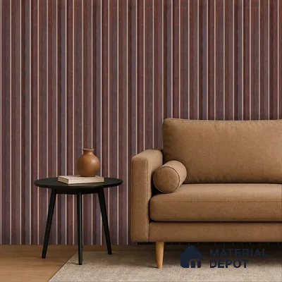 Wooden Look PN 07707 9.1 ft x 4.9 inch Charcoal Panel - 12 mm | Suitable for Living Room, Bedroom & TV Cabinet | Width is Subjected to 5% Variation