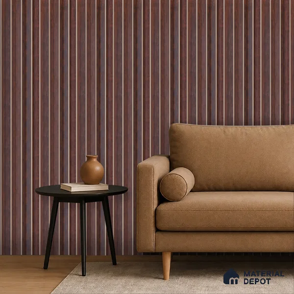 Wooden Look PN 07707 9.1 ft x 4.9 inch Charcoal Panel - 12 mm | Suitable for Living Room, Bedroom & TV Cabinet | Width is Subjected to 5% Variation