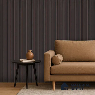 Wooden Look PN 07708 9.1 ft x 4.9 inch Charcoal Panel - 12 mm | Suitable for Living Room, Bedroom & TV Cabinet | Width is Subjected to 5% Variation